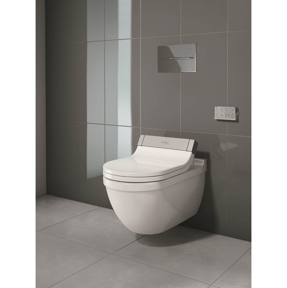 Starck 3 Wall-Mounted Toilet Bowl for Shower-Toilet Seat White