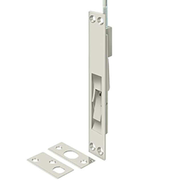 Deltana - 12'', 18'', 24'' and 39'' Extension Flush Bolt, Solid Brass - Polished Nickel