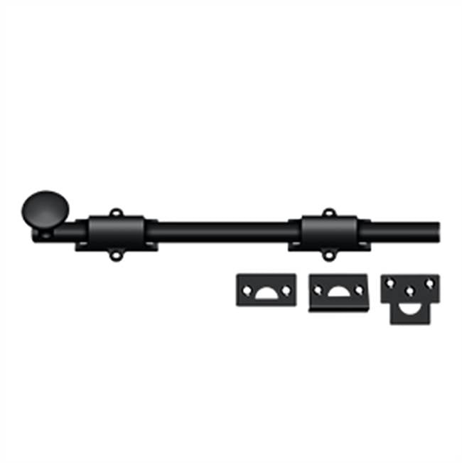 Deltana - 12'' Surface Bolt, HD - Paint Black