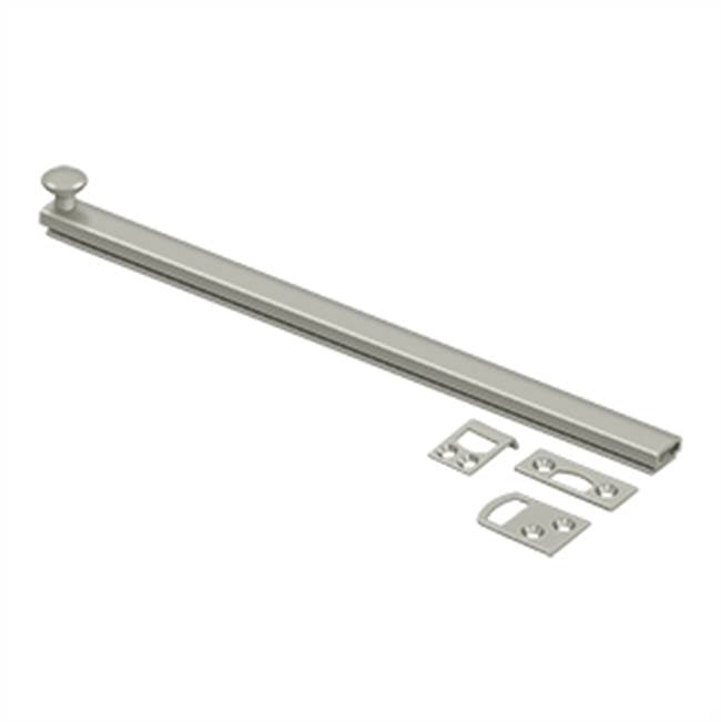 Deltana - 12'' Surface Bolt, Concealed Screw, HD - Brushed Nickel