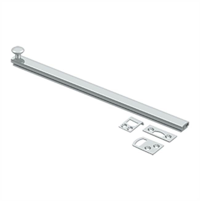 Deltana - 12'' Surface Bolt, Concealed Screw, HD - Polished Chrome