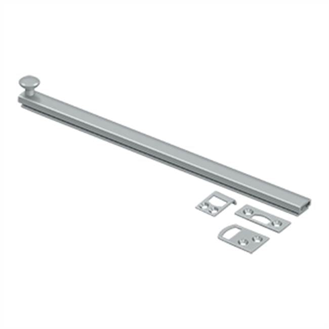 Deltana - 12'' Surface Bolt, Concealed Screw, HD - Brushed Chrome