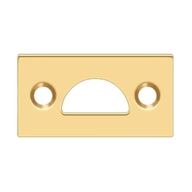 Deltana - Mortise Strike, Solid Brass - PVD Polished Brass