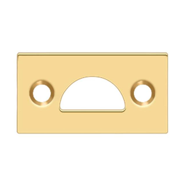 Deltana - Mortise Strike, Solid Brass - PVD Polished Brass