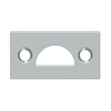 Deltana - Mortise Strike, Solid Brass - Brushed Chrome