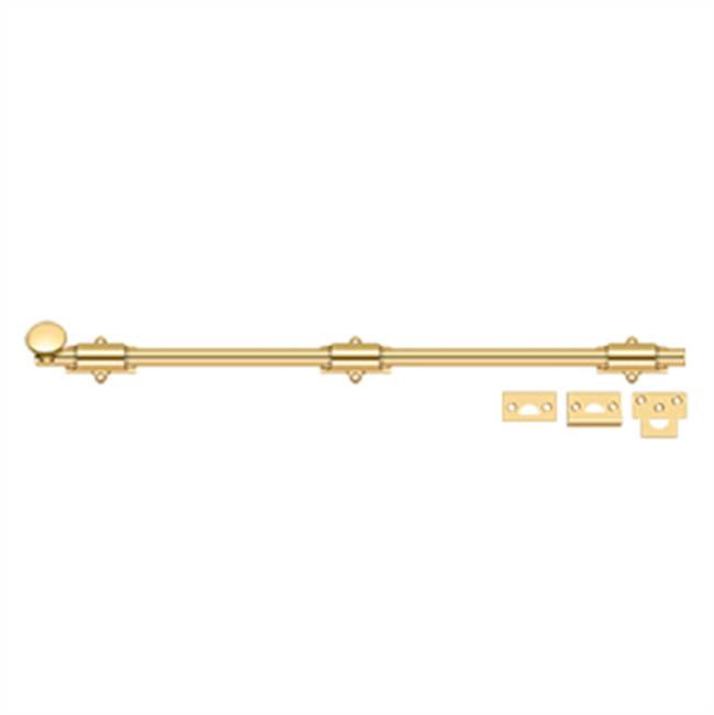 Deltana - 24'' Surface Bolt, HD - PVD Polished Brass