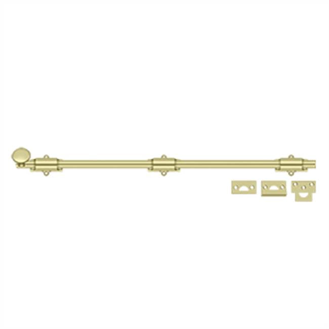 Deltana - 24'' Surface Bolt, HD - Unlacquered Brass