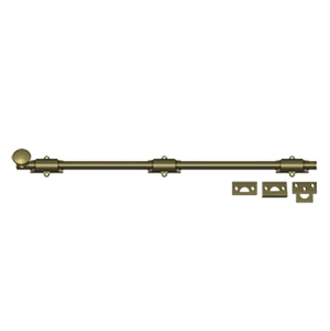 Deltana - 24'' Surface Bolt, HD - Antique Brass