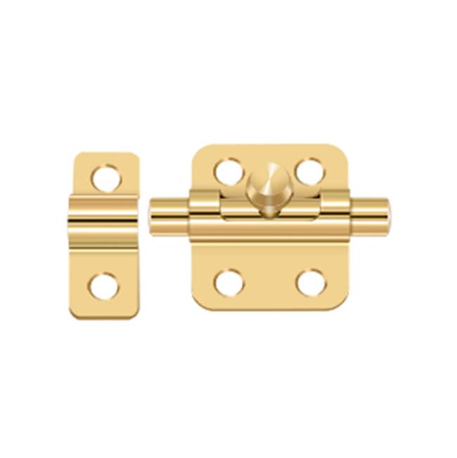 Deltana - 2'' Barrel Bolt - PVD Polished Brass