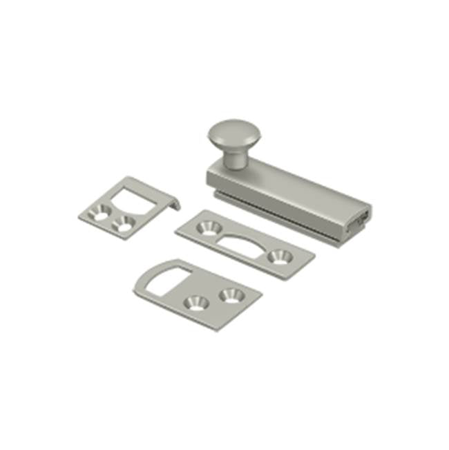 Deltana - 2'' Surface Bolt, Concealed Screw, HD - Brushed Nickel