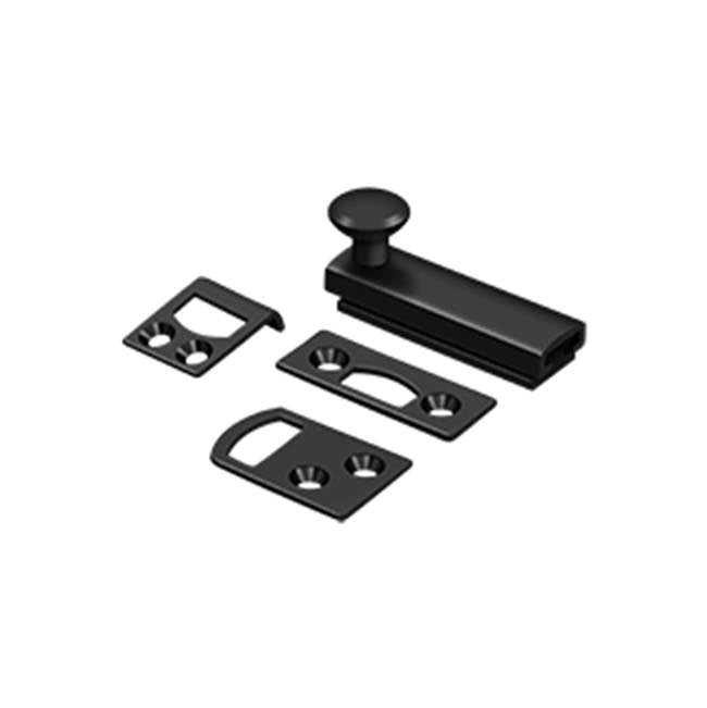 Deltana - 2'' Surface Bolt, Concealed Screw, HD - Paint Black