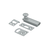 Deltana - 2'' Surface Bolt, Concealed Screw, HD - Brushed Chrome