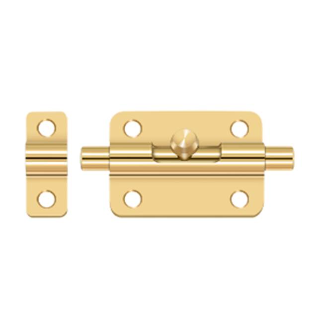 Deltana - 3'' Barrel Bolt - PVD Polished Brass