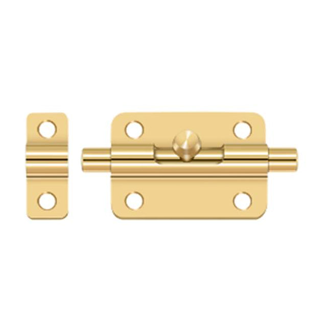 Deltana - 3'' Barrel Bolt - PVD Polished Brass
