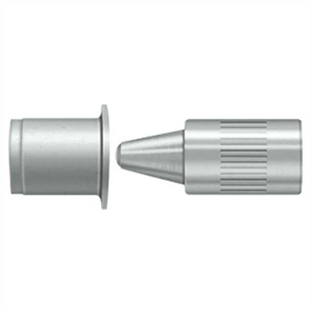 Deltana - Hinge Pin Stop, Door Mounted - Brushed Chrome