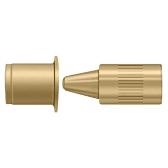 Deltana - Hinge Pin Stop, Door Mounted - Brushed Brass