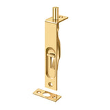 Deltana - 4'' Flush Bolt, HD - PVD Polished Brass