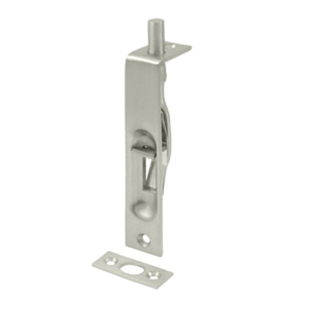 Deltana - 4'' Flush Bolt, HD - Brushed Nickel