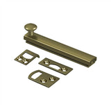 Deltana - 4'' Surface Bolt, Concealed Screw, HD - Antique Brass