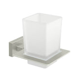 Deltana - Frosted Glass Tumbler Set, 55D Series - Brushed Nickel