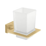 Deltana - Frosted Glass Tumbler Set, 55D Series - Brushed Brass