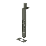Deltana - 6'' Flush Bolt, HD Round - Antique Nickel