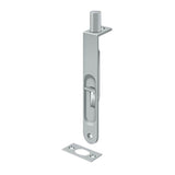 Deltana - 6'' Flush Bolt, HD Round - Brushed Chrome