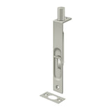 Deltana - 6'' Flush Bolt, HD, Square - Brushed Nickel