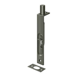 Deltana - 6'' Flush Bolt, HD, Square - Antique Nickel