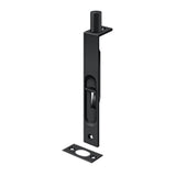 Deltana - 6'' Flush Bolt, HD, Square - Paint Black