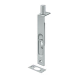 Deltana - 6'' Flush Bolt, HD, Square - Brushed Chrome