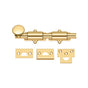 Deltana - 6'' Surface Bolt, HD - PVD Polished Brass
