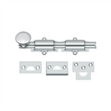Deltana - 6'' Surface Bolt, HD - Polished Chrome