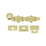 Deltana - 6'' Surface Bolt, HD - Polished Brass