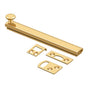 Deltana - 6'' Surface Bolt, Concealed Screw, HD - PVD Polished Brass