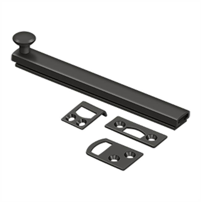 Deltana - 6'' Surface Bolt, Concealed Screw, HD - Oil-rubbed Bronze