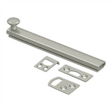 Deltana - 6'' Surface Bolt, Concealed Screw, HD - Brushed Nickel