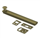 Deltana - 6'' Surface Bolt, Concealed Screw, HD - Antique Brass