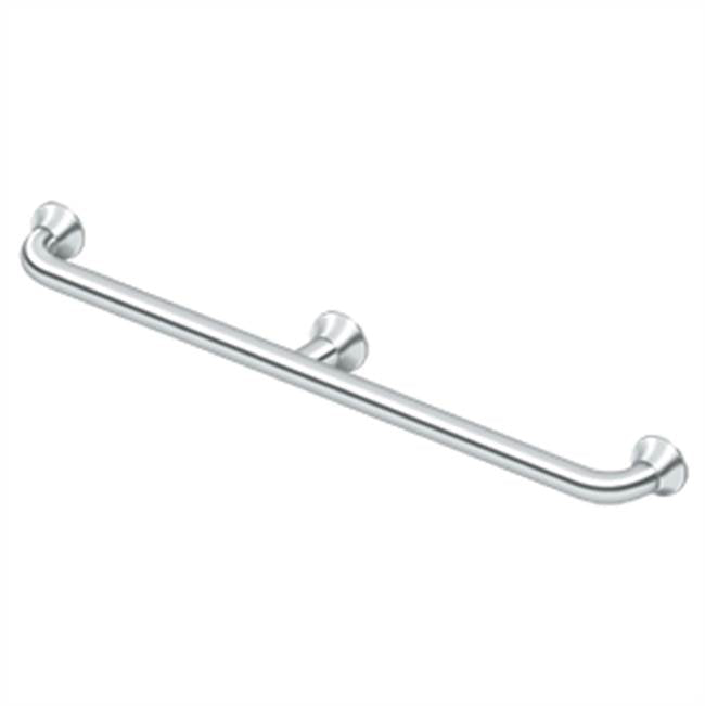 Deltana - 36'' Grab Bar w/Center Post, 88 Series - Polished Chrome