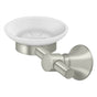 Deltana - Frosted Glass Soap Dish, 88 Series - Brushed Nickel