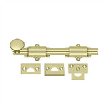 Deltana - 8'' Surface Bolt, HD - Unlacquered Brass