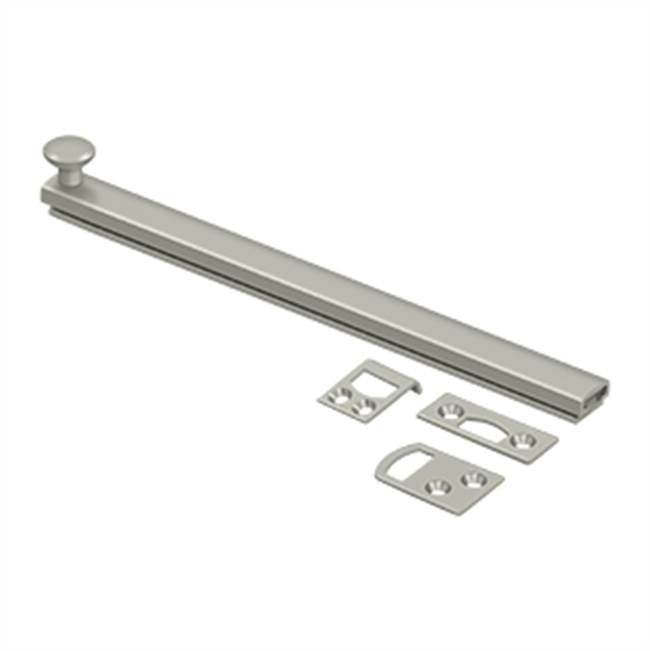 Deltana - 8'' Surface Bolt, Concealed Screw, HD - Brushed Nickel