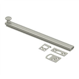 Deltana - 8'' Surface Bolt, Concealed Screw, HD - Brushed Nickel