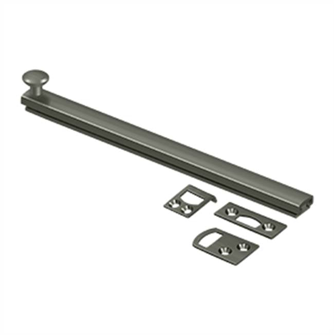Deltana - 8'' Surface Bolt, Concealed Screw, HD - Antique Nickel