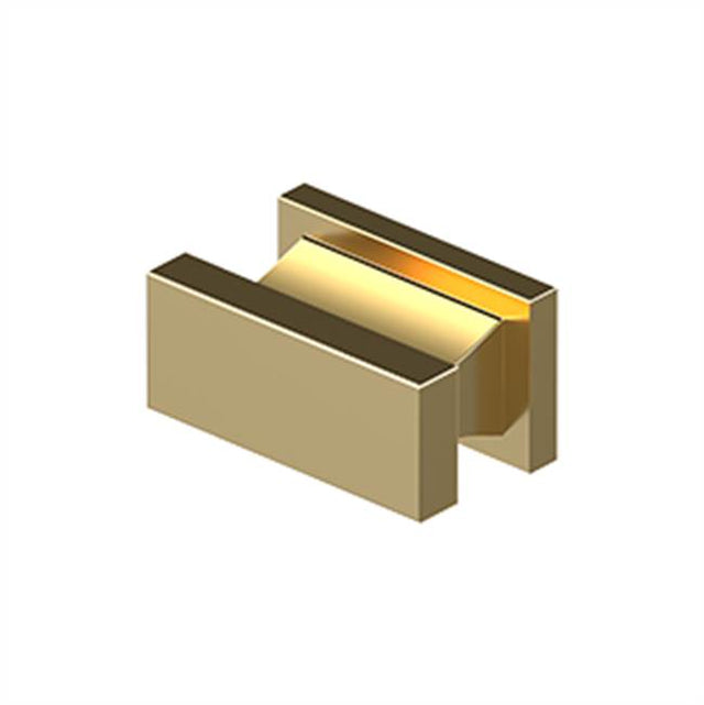 Deltana - Contemporary Knob, Anvil, 3/4'' x 1-1/2'' x 7/8'' - PVD Polished Brass