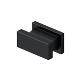 Deltana - Contemporary Knob, Anvil, 3/4'' x 1-1/2'' x 7/8'' - Paint Black