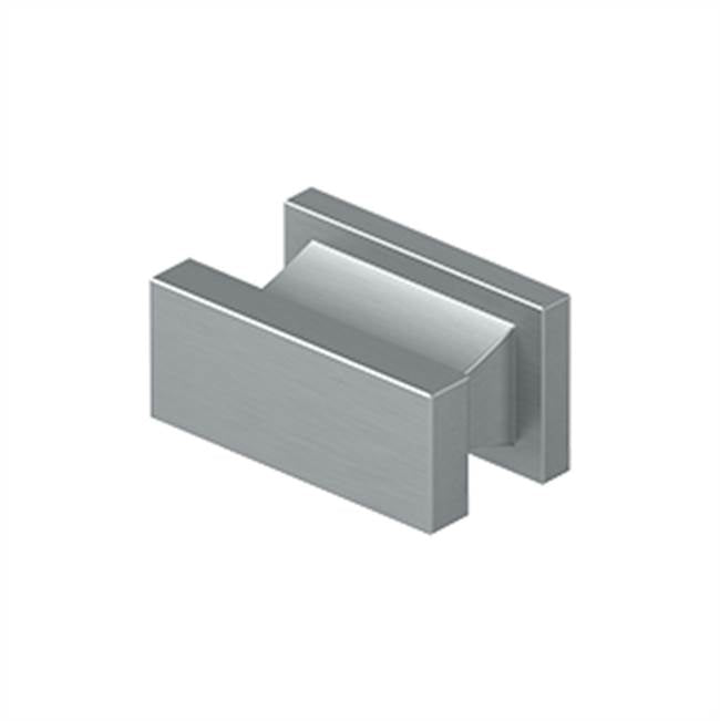 Deltana - Contemporary Knob, Anvil, 3/4'' x 1-1/2'' x 7/8'' - Brushed Chrome
