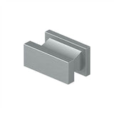 Deltana - Contemporary Knob, Anvil, 3/4'' x 1-1/2'' x 7/8'' - Brushed Chrome