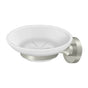 Deltana - Frosted Glass Soap Dish, BBN Series - Brushed Nickel