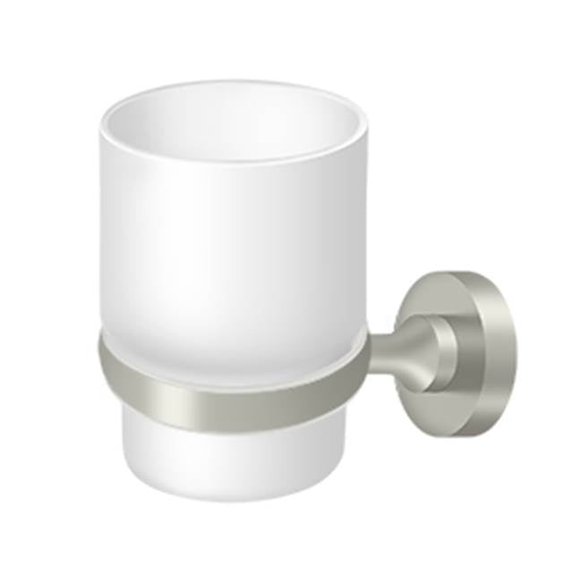 Deltana - Frosted Glass Tumbler Set, BBN Series - Brushed Nickel